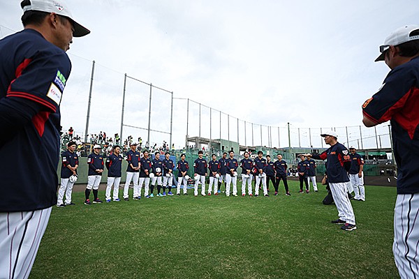 アジアプロ野球チャンピオンシップに向けて井端弘和監督率いる侍 