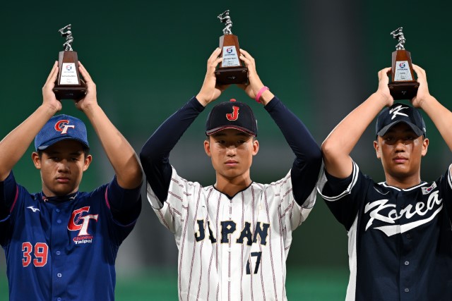 ベストナインに輝いた上原優馬(苫小牧リトルシニア)