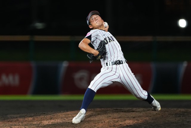 最終回に登板した坂本慎太郎(関東第一)