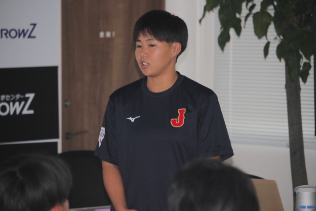 共同主将に任命された山本一花(大阪体育大)