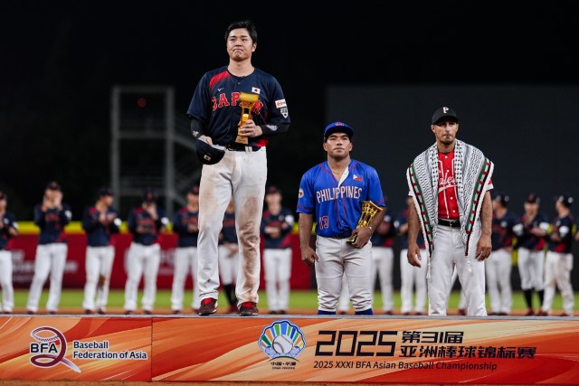 最多打点、ベストナインの網谷圭将(ヤマハ)