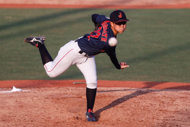 先発の上舘美乃(仙台大)