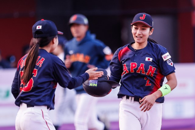 タイムリーを放った花本穂乃佳(日本大)