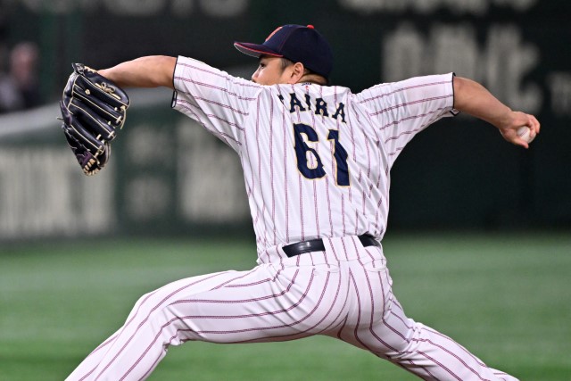 最終回のマウンドに上がった平良海馬(西武)